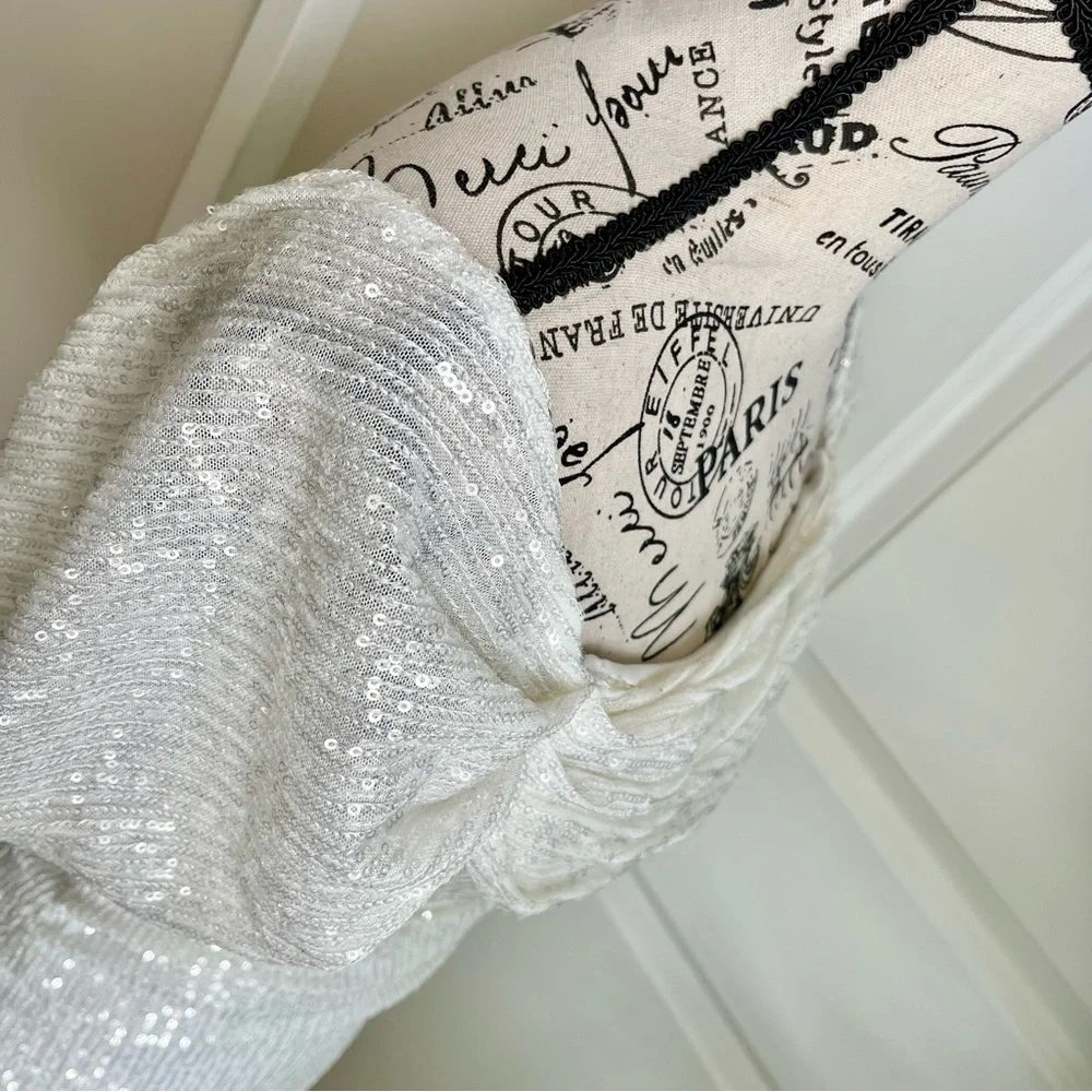Hello Molly Frequent The Club Dress White Sz 6 - Picture 8 of 16